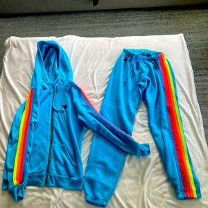 Aviator Nation Blue Sweat Set